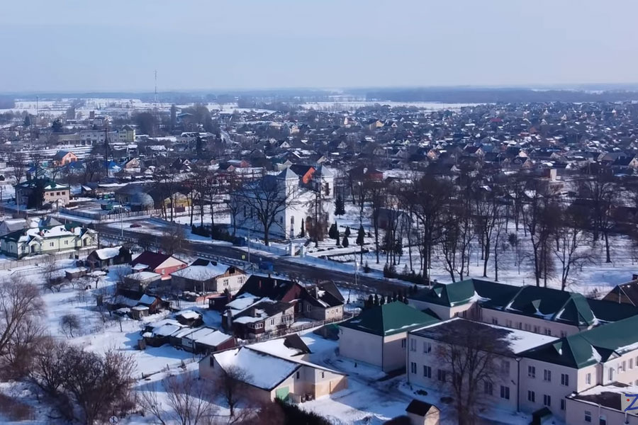 Кобрин на пороге весны с высоты птичьего полёта. Видеозарисовка