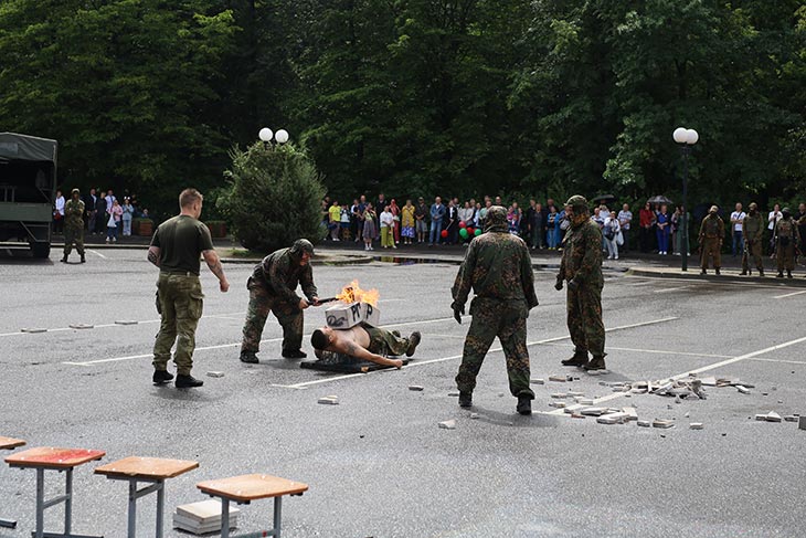 Второй день празднования 738-летия Кобрина — в городе впервые прошла военно-историческая реконструкция