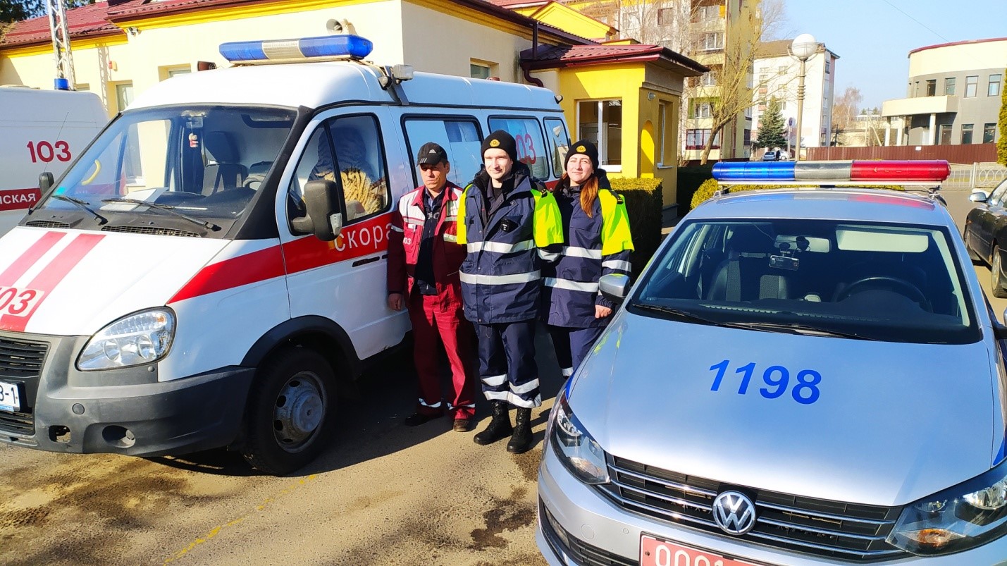 В карете скорой могут оказаться ваши близкие: ГАИ Кобрина провела акцию «Уступи дорогу спецавтомобилю»