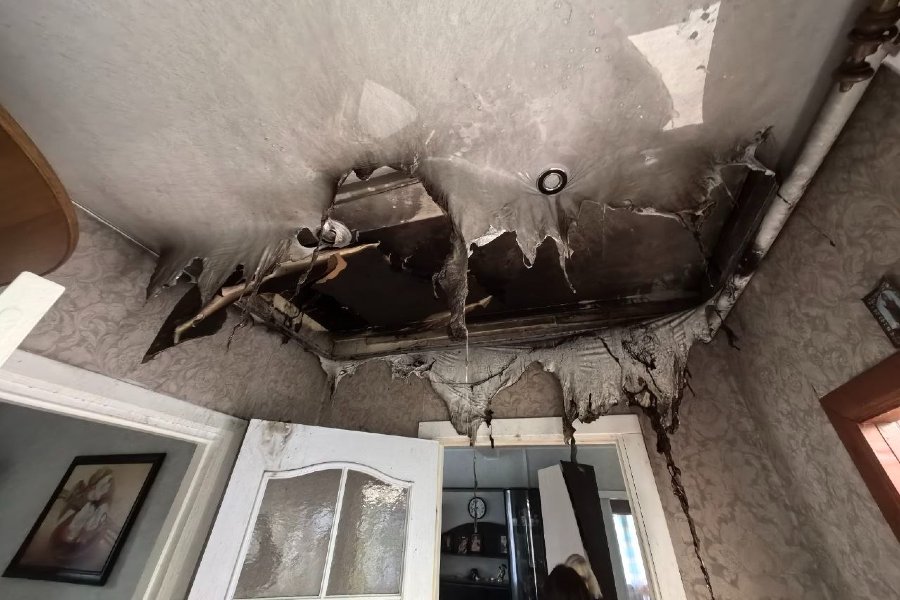 28 августа в Кобрине горел жилой дом: последствия пожара