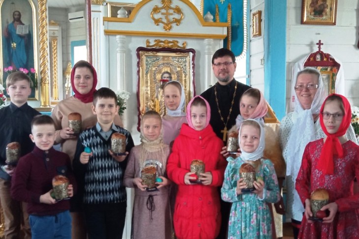 Пасхальная радость на приходе храма Рождества Пресвятой Богородицы в агрогородке Дивин